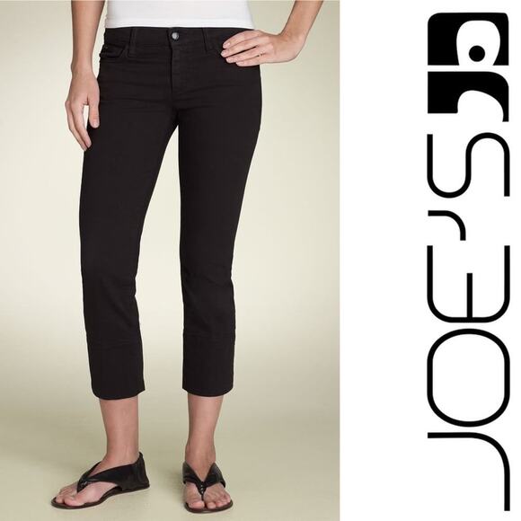 Joe's Jeans Cropped Jeans Women 28 Socialite Kicker Blue Dark Wash Denim - Picture 1 of 10